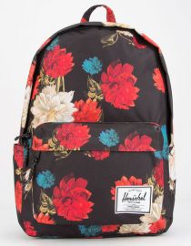 Black Floral Backback by Herschel Supply at Herschel Supply Co.